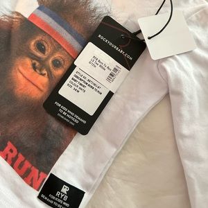 Rock Your Kid - Born to Run Long Sleeve Tee in White